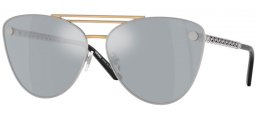 Gafas de Sol - Versace - VE2267 - 15141U  SILVER GOLD // BLUE MIRROR SILVER