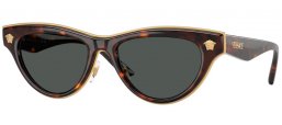 Gafas de Sol - Versace - VE2273 - 108/87 HAVANA // DARK GREY