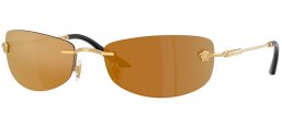 Gafas de Sol - Versace - VE2279 - 10027I  GOLD // BRONZE MIRROR GOLD