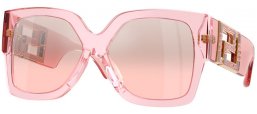 Gafas de Sol - Versace - VE4402 - 54727E  TRANSPARENT PINK // LIGHT PINK MIRROR SILVER GRADIENT