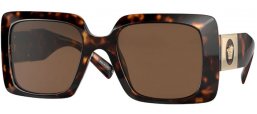 Gafas de Sol - Versace - VE4405 - 108/73 HAVANA // DARK BROWN