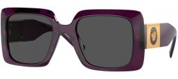 Gafas de Sol - Versace - VE4405 - 538487  TRANSPARENT PURPLE // DARK GREY