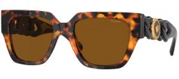 Gafas de Sol - Versace - VE4409 - 511983  HAVANA // DARK BROWN POLARIZED