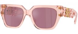 Gafas de Sol - Versace - VE4409 - 5339AK  TRANSPARENT PINK // INSIDE VIOLET SILVER MIRROR