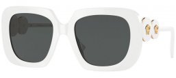 Gafas de Sol - Versace - VE4434 - 314/87 WHITE // DARK GREY
