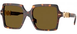 Gafas de Sol - Versace - VE4441 - 108/73 HAVANA // DARK BROWN