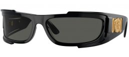 Gafas de Sol - Versace - VE4446 - 536087  BLACK // DARK GREY