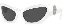 Gafas de Sol - Versace - VE4450 - 314/87 WHITE // DARK GREY