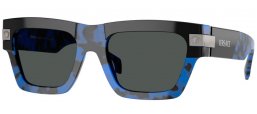 Gafas de Sol - Versace - VE4464 - 545887  HAVANA BLUE BLACK ON TOP // DARK GREY