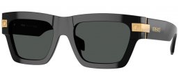 Gafas de Sol - Versace - VE4464 - GB1/87 BLACK // DARK GREY