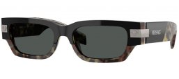 Gafas de Sol - Versace - VE4465 - 545687  HAVANA // DARK GREY