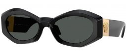 Gafas de Sol - Versace - VE4466U - GB1/87 BLACK // DARK GREY