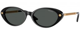 Lunettes de soleil - Versace - VE4469 - GB1/87 BLACK // DARK GREY