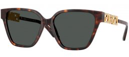 Gafas de Sol - Versace - VE4471B - 108/87 HAVANA // DARK GREY