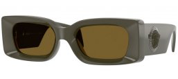 Gafas de Sol - Versace - VE4474U - 549173  DARK OLIVE GREEN // BROWN