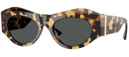 Gafas de Sol - Versace - VE4477U - 777/87 HAVANA BROWN YELLOW // DARK GREY