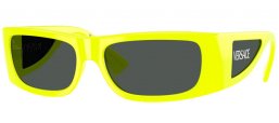 Gafas de Sol - Versace - VE4482 - 544987  YELLOW FLUORESCENT // DARK GREY