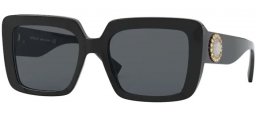 Sunglasses - Versace - VE4384B - GB1/87 BLACK // GREY