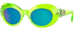 Gafas Junior - Versace eyewear junior - VK4428U - 537125  TRANSPARENT FLUO GREEN // GREEN MIRROR BLUE