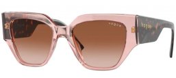 Sunglasses - Vogue eyewear - VO5409S - 282813 TRANSPARENT PINK // BROWN GRADIENT