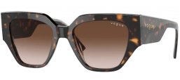 Lunettes de soleil - Vogue eyewear - VO5409S - W65613 DARK HAVANA // BROWN GRADIENT