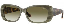 Gafas de Sol - Vogue eyewear - VO2606S - 30728E  GREEN HORN // DARK GREEN GRADIENT TRANSPARENT