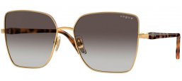 Lunettes de soleil - Vogue eyewear - VO4199S - 51988G  ANTIQUE ROSE GOLD // GREY GRADIENT BLACK