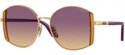 Lunettes de soleil - Vogue eyewear - VO4267S - 280/70 GOLD // VIOLET GRADIENT YELLOW