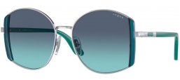 Gafas de Sol - Vogue eyewear - VO4267S - 323/4S SILVER // DARK BLUE GRADIENT LIGHT BLUE