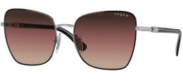 Lunettes de soleil - Vogue eyewear - VO4277SB - 352/E2 BLACK SILVER // BROWN GRADIENT PURPLE