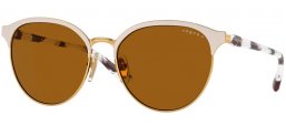 Gafas de Sol - Vogue eyewear - VO4303S - 996S83  MATTE BEIGE GOLD // DARK BROWN POLARIZED