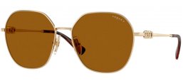 Gafas de Sol - Vogue eyewear - VO4318SB - 848/83 PALE GOLD // DARK BROWN POLARIZED