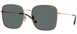 Lunettes de soleil - Vogue eyewear - VO4327SD - 515281  ROSE GOLD // DARK GREY POLARIZED