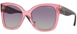 Gafas de Sol - Vogue eyewear - VO5338S - 28368J  TRANSPARENT PINK // VIOLET POLARIZED