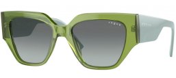 Sunglasses - Vogue eyewear - VO5409S - 295311  TRANSPARENT GREEN // GREY GRADIENT
