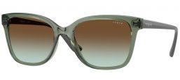 Gafas de Sol - Vogue eyewear - VO5426S - 3086E8  TRANSPARENT GREEN // BROWN GRADIENT GREEN