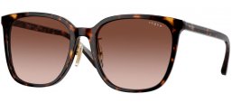 Gafas de Sol - Vogue eyewear - VO5537SD - W65613  DARK HAVANA // BROWN GRADIENT