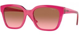 Gafas de Sol - Vogue eyewear - VO5558S - 313514 CHERRY TRANSPARENT FUCHSIA GLITTER // BROWN GRADIENT PINK