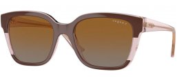 Gafas de Sol - Vogue eyewear - VO5558S - 3136T5  BROWN TRANSPARENT ROSE GLITTER // GREY GRADIENT BROWN POLARIZED