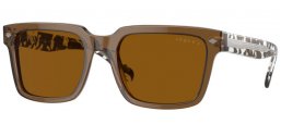 Gafas de Sol - Vogue eyewear - VO5573S - 314483  TRANSPARENT OLIVE GREEN // DARK BROWN POLARIZED