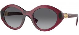 Gafas de Sol - Vogue eyewear - VO5576SB - 2989T3  TRANSPARENT CHERRY // GREY GRADIENT POLARIZED