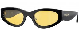 Gafas de Sol - Vogue eyewear - VO5585S - W44/85 BLACK // YELLOW FLASH SILVER