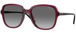 Lunettes de soleil - Vogue eyewear - VO5601S - 298911  TRANSPARENT CHERRY // DARK GREY GRADIENT