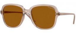 Sunglasses - Vogue eyewear - VO5601S - 299083  TRANSPARENT CANDY // DARK BROWN POLARIZED