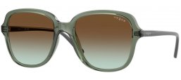 Sunglasses - Vogue eyewear - VO5601S - 3086E8  TRANSPARENT GREEN // BROWN GRADIENT GREEN