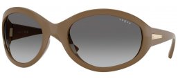 Sunglasses - Vogue eyewear - VO5606S - 317511  LIGHT BROWN // DARK GREY GRADIENT