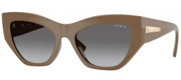 Sunglasses - Vogue eyewear - VO5607S - 317511  LIGHT BROWN // DARK GREY GRADIENT