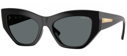 Lunettes de soleil - Vogue eyewear - VO5607S - W44/81 BLACK // DARK GREY POLARIZED