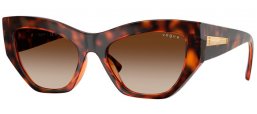 Lunettes de soleil - Vogue eyewear - VO5607S - W65613  DARK HAVANA // DARK BROWN GRADIENT