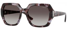 Lunettes de soleil - Vogue eyewear - VO5612SB - 31788G  HAVANA PURPLE // DARK GREY GRADIENT